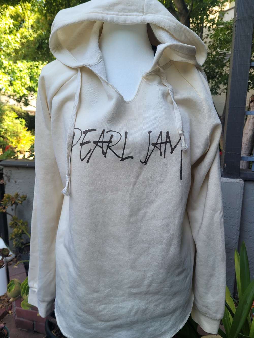 Pearl Jam Cream Pullover Hoodie - Unbranded